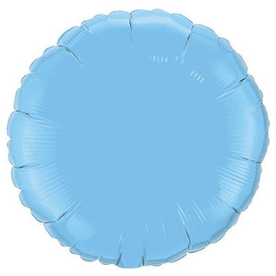 Qualatex 18 inch CIRCLE - PALE BLUE Foil Balloon 12908-Q