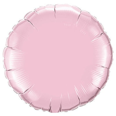 Qualatex 18 inch CIRCLE - PEARL PINK Foil Balloon 60678-Q