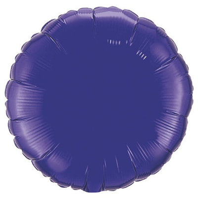 Qualatex 18 inch CIRCLE - QUARTZ PURPLE Foil Balloon 12922-Q