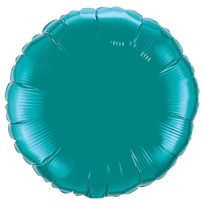Qualatex 18 inch CIRCLE - TEAL Foil Balloon 32554-Q