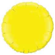 Qualatex 18 inch CIRCLE - YELLOW Foil Balloon 12915-Q