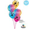 Qualatex 18 inch CONGRATULATIONS VIBRANT OMBRE Foil Balloon 98485-Q-P