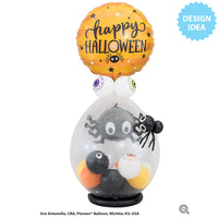 Qualatex 18 inch HALLOWEEN SPIDER & STARS Foil Balloon 19713-Q-U