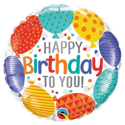 Qualatex 18 inch HAPPY BIRTHDAY TO YOU BALLOONS Foil Balloon 49141-Q-P