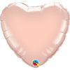 Qualatex 18 inch HEART - ROSE GOLD Foil Balloon 57045-Q