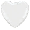 Qualatex 18 inch HEART - WHITE Foil Balloon 23762-Q