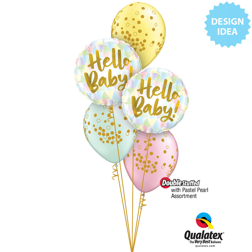 Ballon Baby Shower qualatex assortiment pastel