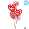 Qualatex 18 inch I LOVE YOU A LOT Foil Balloon 20989-Q-U