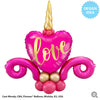 Qualatex 18 inch LOVE GOLD Foil Balloon 16764-Q-U