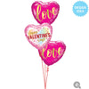 Qualatex 18 inch LOVE GOLD Foil Balloon 16764-Q-U