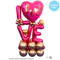 Qualatex 18 inch LOVE GOLD Foil Balloon 16764-Q-U