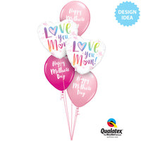 Qualatex 18 inch LOVE YOU M(HEART)M! Foil Balloon 82256-Q-P