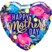 Qualatex 18 inch MOTHER'S DAY COLORFUL PEONIES Foil Balloon 21539-Q-U