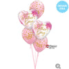 Qualatex 18 inch MOTHER'S DAY PINK WATERCOLOR Foil Balloon 21548-Q-U