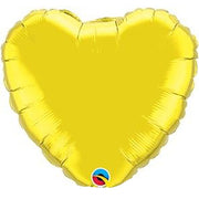 Qualatex 18 inch QUALATEX HEART - CITRINE YELLOW Foil Balloon 23801-Q-U