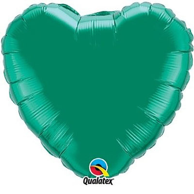 Qualatex 18 inch QUALATEX HEART - EMERALD GREEN Foil Balloon 22613-Q-U