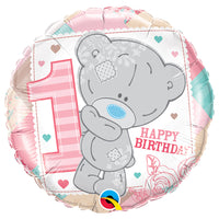 Qualatex 18 inch TINY TATTY 1ST BIRTHDAY GIRL Foil Balloon 20768-Q-U