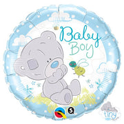 Qualatex 18 inch TINY TATTY TEDDY BABY BOY Foil Balloon 28171-Q-U