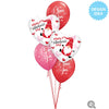 Qualatex 18 inch VALENTINE'S DAY GNOME Foil Balloon 21501-Q-U