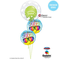 Qualatex 18 inch YOUR FUTURE IS BRIGHT Foil Balloon 82265-Q-U