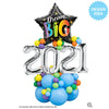 Qualatex 20 inch DREAM BIG RAINBOW STARS Foil Balloon 17425-Q-U