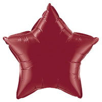 Qualatex 20 inch STAR - BURGUNDY Foil Balloon 41533-Q