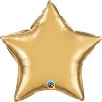 Qualatex 20 inch STAR - CHROME GOLD Foil Balloon 89657-Q-U