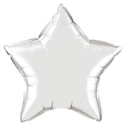 Qualatex 20 inch STAR - SILVER Foil Balloon 12630-Q