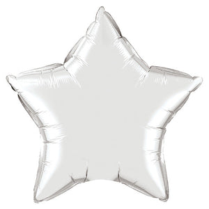 Qualatex 20 inch STAR - SILVER Foil Balloon 12630-Q