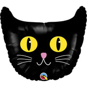 Qualatex 21 inch BLACK CAT Foil Balloon 28098-Q-P