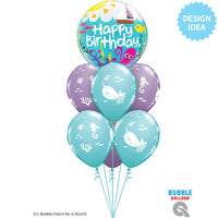Qualatex 22 inch BUBBLE - BIRTHDAY MARITIME FUN Bubble Balloon 15731-Q