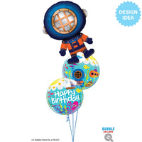 Qualatex 22 inch BUBBLE - BIRTHDAY MARITIME FUN Bubble Balloon 15731-Q