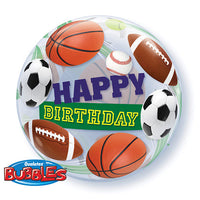 Qualatex 22 inch BUBBLE - BIRTHDAY SPORT BALLS Bubble Balloon 34821-Q