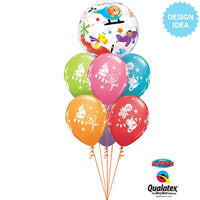 Qualatex 22 inch BUBBLE - FLYING CIRCUS Bubble Balloon 25279-Q