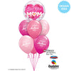 Qualatex 22 inch BUBBLE - LOVE YOU M(HEART)M PINK Bubble Balloon 82542-Q