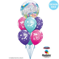 Qualatex 22 inch BUBBLE - MERMAID BIRTHDAY PARTY Bubble Balloon 87741-Q
