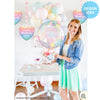 Qualatex 22 inch BUBBLE - MOTHER'S DAY FLORAL PASTEL Bubble Balloon 98325-Q