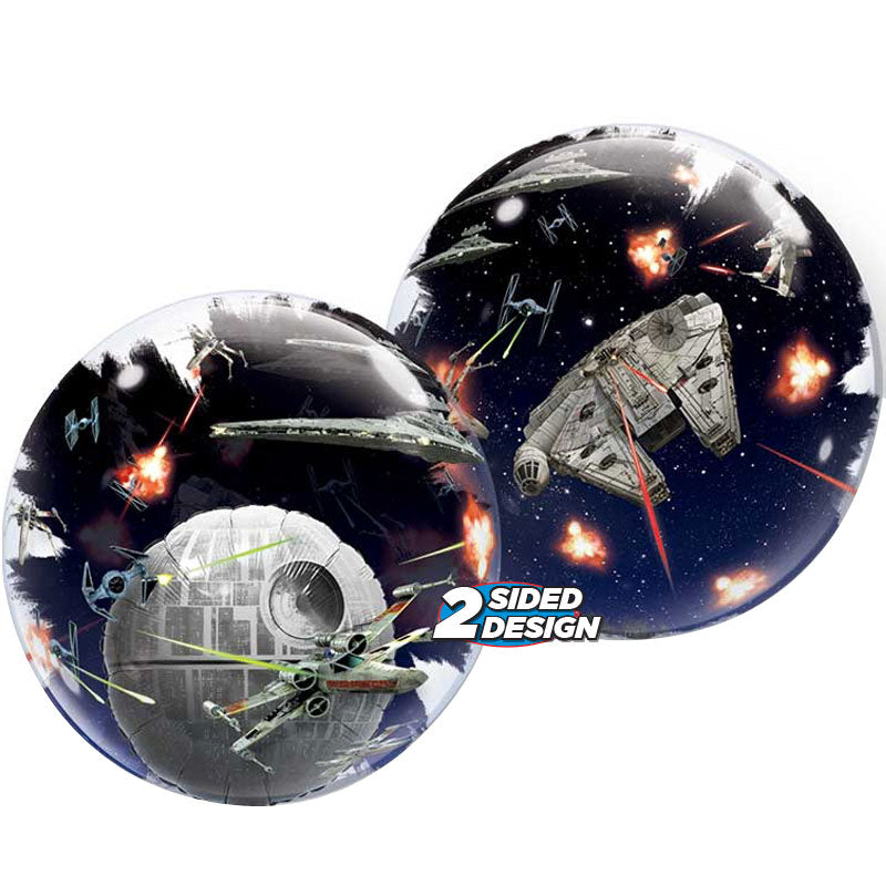 24 Inch Qualatex Double Bubble - Death Star Balloon - 21320