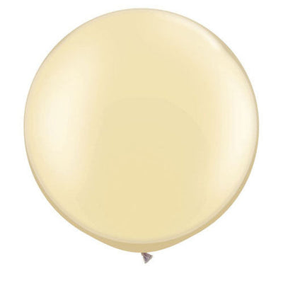 Qualatex 30 inch QUALATEX PEARL IVORY Latex Balloons 38508-Q