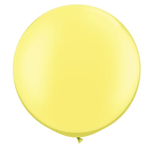 Qualatex 30 inch QUALATEX PEARL LEMON CHIFFON Latex Balloons 38485-Q