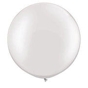 Qualatex 30 inch QUALATEX PEARL WHITE Latex Balloons 39946-Q