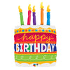 Qualatex 35 inch BIRTHDAY CAKE & CANDLES Foil Balloon 17269-Q-P