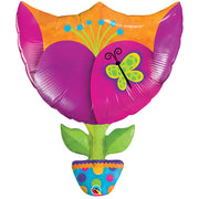 Qualatex 35 inch POTTED FLOWER Foil Balloon 25146-Q-P