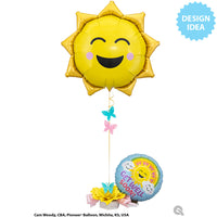Qualatex 35 inch SUNNY SMILE Foil Balloon 26741-Q-P