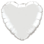 Qualatex 36 inch HEART - SILVER Foil Balloon 12659-Q
