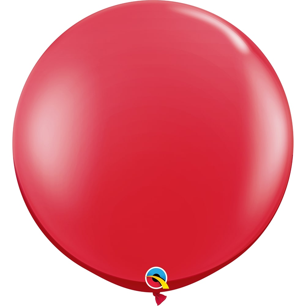 Qualatex 36 inch QUALATEX RUBY RED Latex Balloons 43057-Q