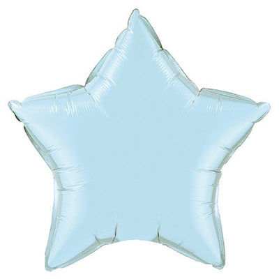 Qualatex 36 inch STAR - PEARL LIGHT BLUE Foil Balloon 21148-Q