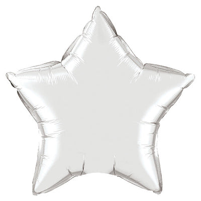 Qualatex 36 inch STAR - SILVER Foil Balloon 22376-Q