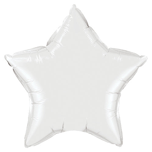 36 inch Qualatex Star - White Foil Balloon - 12348