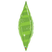 Qualatex 38 in Taper - Swirl Lime Green Foil Balloon 22825-Q